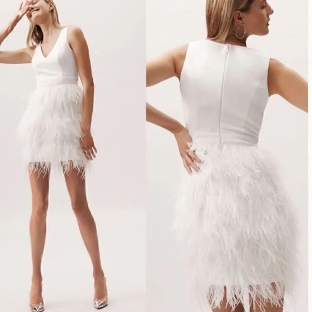 BHLDN  Anthem Feather Dress